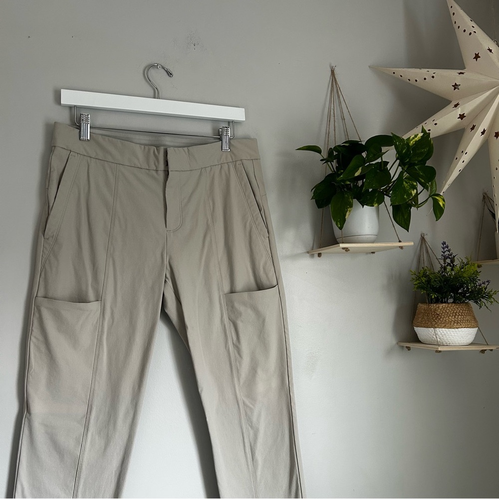 🩷ATHLETA WANDER STASH SKINNY PANT BEIGE TAN NEUTRAL COLOR SIZE 10 TRENDING - Picture 5 of 10